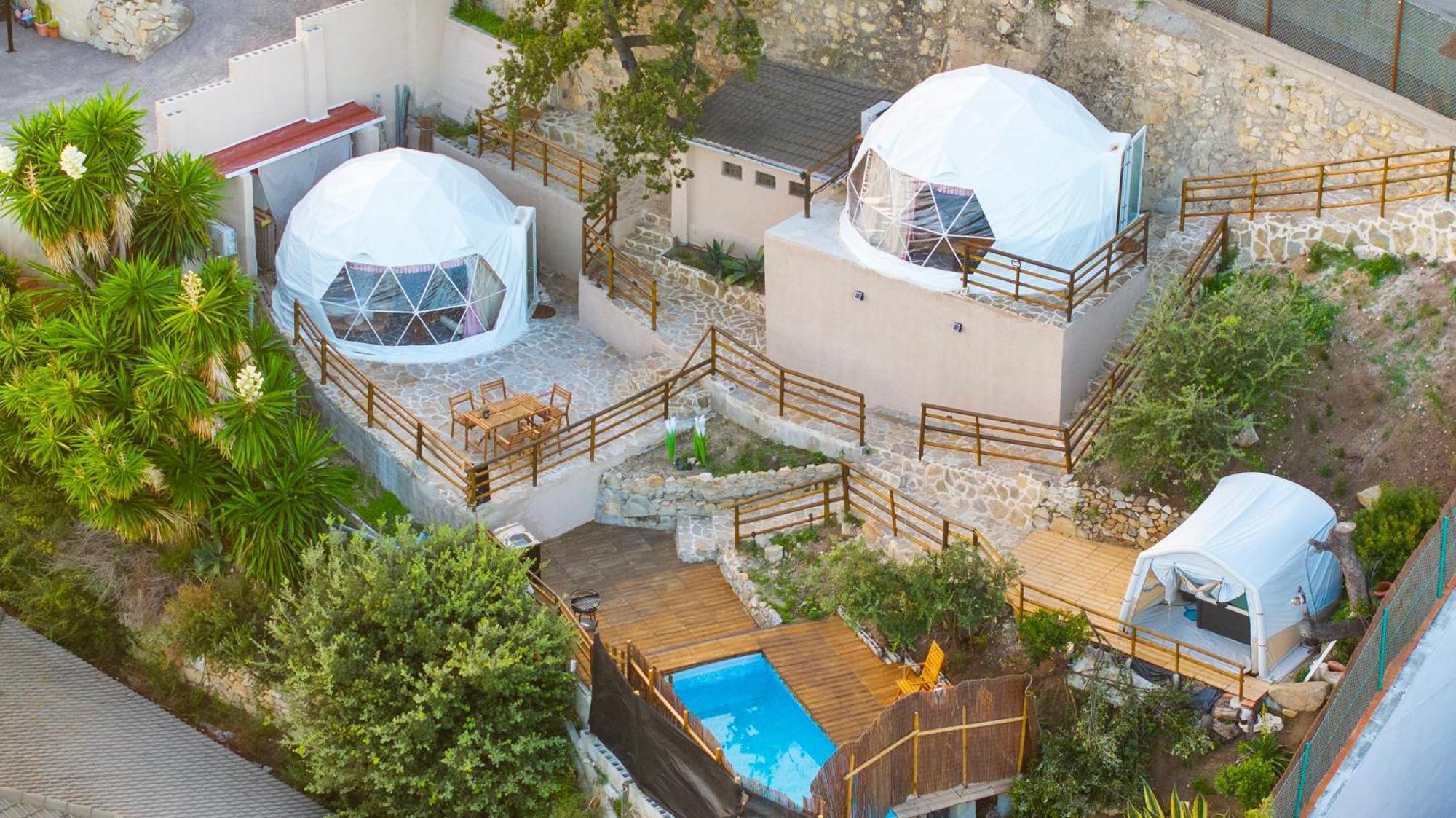 Aaa View Private Terrace Outdoor Heated Hot Tub Family Fun Villa Badalona Exteriör bild